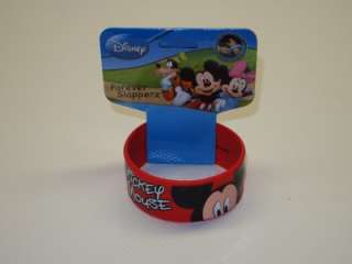 Disneys Mickey Mouse Childrens Silicone Rubber Slap Bracelet  