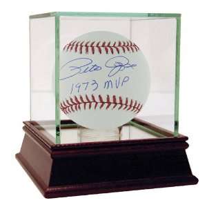   Rose Signed Baseball with 1973 MVP Inscription: Sports & Outdoors