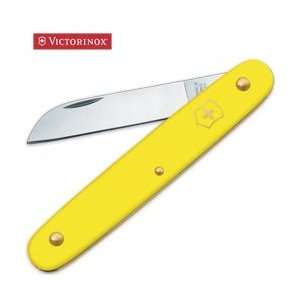  Swiss Army Floral Folding Knife Yellow
