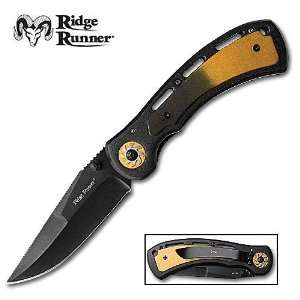  Ridge Runner Folding Knife Gold Eclipse