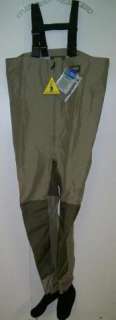 HODGMAN GUIDELITE BREATHABLE STORM ZIP STOCKINGFOOT WADERS SIZE L 