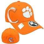 NCAA Clemson Tigers Hat Cap Flex Fit Stretch One Fit Top of the World 