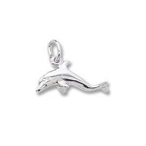  Dolphin Charm in Sterling Silver Jewelry