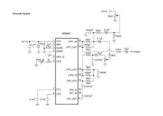 pc. reverb/delay processor for Guitar Headamp HT8970  