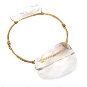  Susan Hanover Designs Two Stone Wire Wrapped Bangle 