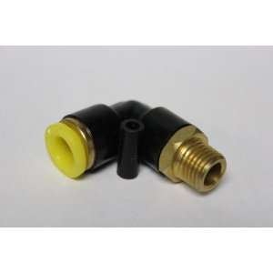   Air Fittings   Male 90 Degree Connector 1/4 NPT   1/4 Air Line