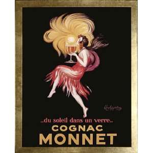  Cognac Monnet Vintage Advertising Poster by Leonetto 