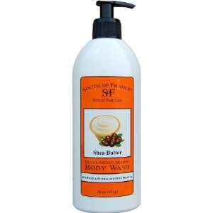  South of France Shea Butter Body Wash, 16 Ounce (Pack of 3 