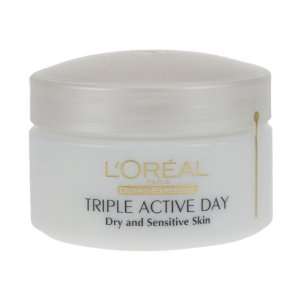 Oreal Paris Triple Active Day Moisturiser   Dry and Sensitive Skin 