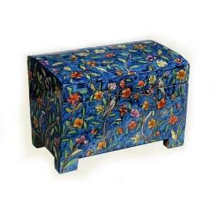  Emanuel Wood Painted Etrog Box   Floral: Everything Else