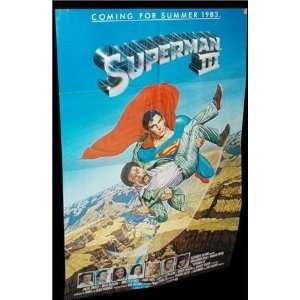 Superman 3 (Advance) ORIGINAL MOVIE POSTER CHRISTOPHER REEVE RICHARD 
