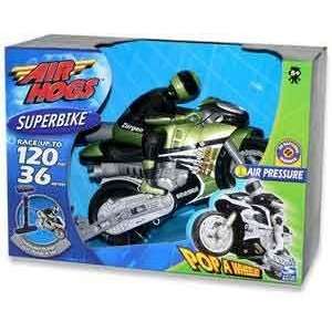  Spin Master   Air Hogs Superbike (green): Toys & Games