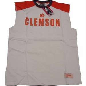  Clemson Tigers Sleeveless Muscle T Shirt (Size Medium 
