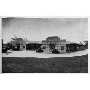   market,Shreveport,Louisiana,LA,Caddo Parish,1939,exterior,shrubbery