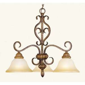    Livex 8273 57 Bistro Chandelier Venetian Patina: Home Improvement