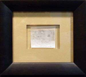   Azoulay Scorpion framed Pencil Drawing FRAMED SUBMIT YOUR OFFER