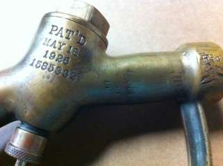 Buckeye K1 brass gas nozzle, patend May 18th 1926 #1585332. Flex 