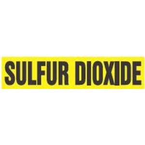 SULFUR DIOXIDE   Cling Tite Pipe Markers   outside diameter 2 1/4   3 
