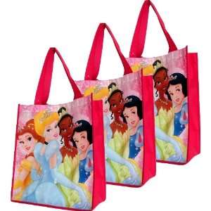  3 pack Disney Princess Tote Bag   14x16x6 Reusable   Use 