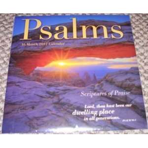  Psalms 16 Month Wall Calendar 2012: Office Products