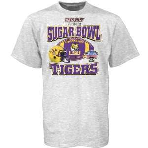 LSU Tigers Ash 2007 Sugar Bowl T shirt: Sports & Outdoors