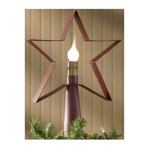 Red Star Tree Top Lamp