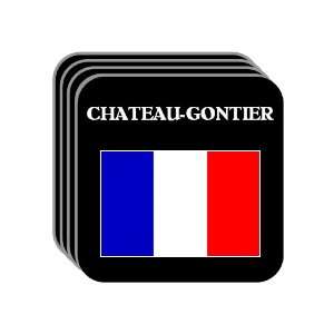  France   CHATEAU GONTIER Set of 4 Mini Mousepad Coasters 