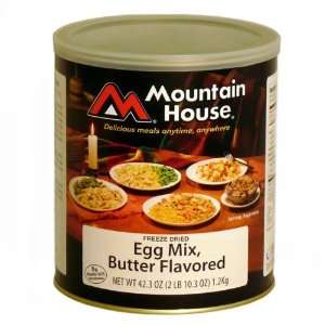 Mountain House Egg Mix, Butter Flavored Case of 6 #10 Cans:  