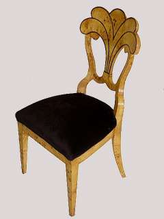FABULOUS SET 6 Biedermeier style Elm chairs  