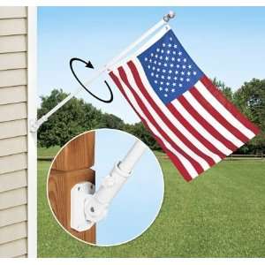  Tangle Free Flagpole W/ 180 Degree Adjustable Bracket 