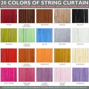 FRINGE STRING CURTAIN ROOM DIVIDER partition 20colors  