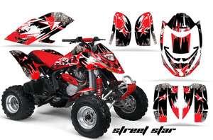  RACING GRAPHIC DECAL KIT ATV CANAM BOMBARDIER DS650 DS 650 X STREET 