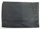 DESIGNER Black Leather Soft Fold Over Lap Top Case  