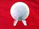 Polished Circular Burmese Jadeite Paperweight   With Ac