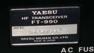 YAESU FT 990 AC/DC HF TRANSCEIVER Very Nice!  