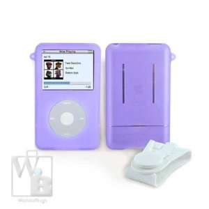  Kroo Apple iPod Video Accessory Skin w/Clip   Purple   Clearance 