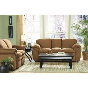   HOMELEGANCE DONALD COLLECTION BROWN MICROFIBER SOFA LOVE SEAT CHAIR