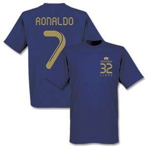  2012 Real Campeones 32 Ronaldo Tee   Navy Sports 
