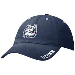   UConn) Navy Blue Campus Sandblasted Adjustable Hat