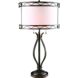  RAM Lighting CAN 16TLTS Candela Silver Table Lamp