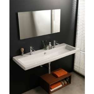  Cangas Ceramic Bathroom Sink with Overflow Holes Drilled 