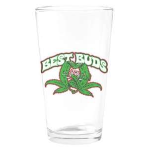  Pint Drinking Glass Marijuana Best Buds 