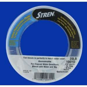  Stren Tinted Fluorocarbon Leader 20lb 100Yd Gunsmoke 