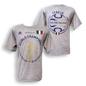 Adidas Italy Champions Tee   World Cup 2006:  Sports 
