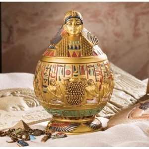   Pharaoh Imsety Canopic Jar Jewelry Treasure Box