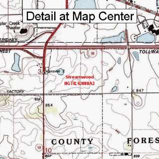  USGS Topographic Quadrangle Map   Streamwood, Illinois 