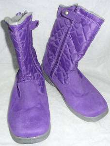 The Childrens Place Purple Suede Winter Boots Size 5  