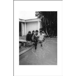 Beatles On Diving Board by Collection P. Size: 11 inches width by 17 