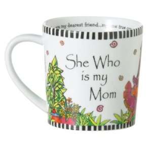  004999 Dinnerware She Who Is My Mom Mug Stoneware Set of 4 