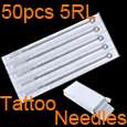 50 PCS Sterilize Tattoo Needles 7 Round Liner 7RL 7 RL  